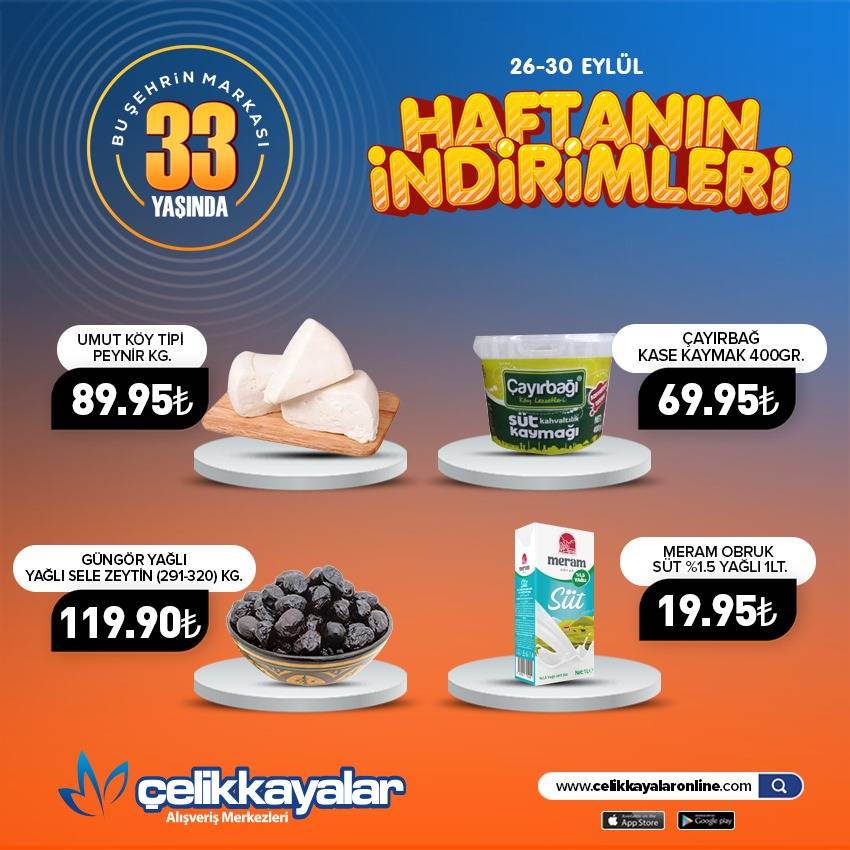 Çelikkayalar market, merakla beklenen indirim listesini duyurdu 12